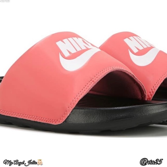 WOMEN'S NIKE VICTORI ONE PRINT SLIDE SANDALS Color: Black/Ambre Size: 6 and 7 - Picture 3 of 8